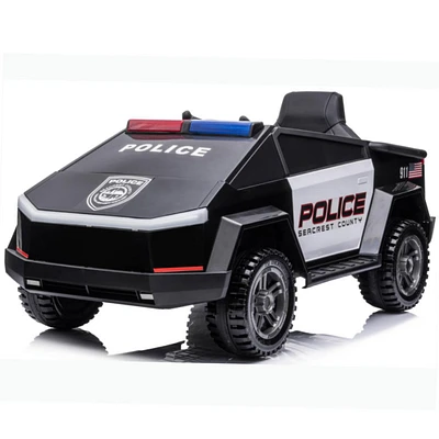 KidsVip 12V Enfants et Tout-Petits Future Police Voiture Eléctrique avec Commande à Distance