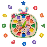 CoComelon Count with Me Wooden Clock, Recycled Wood, Learning and Education - English Edition