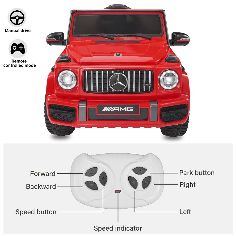 Voltz Toys Mercedes-Benz AMG G65 avec télécommande, rouge