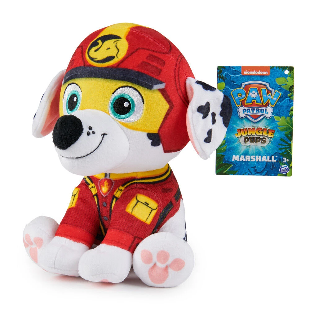 PAW Patrol Jungle Pups, Marshall 8-Inch Plush, Stuffed Animal Kids Toys