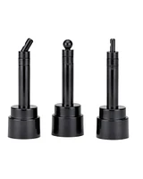 Action Figure Head Display Stand- Black- 3 Pack