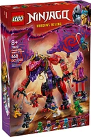 LEGO NINJAGO Thunderfang, le dragon du chaos, jouet de ninjas, ensemble de combat avec 6 figurines 71832