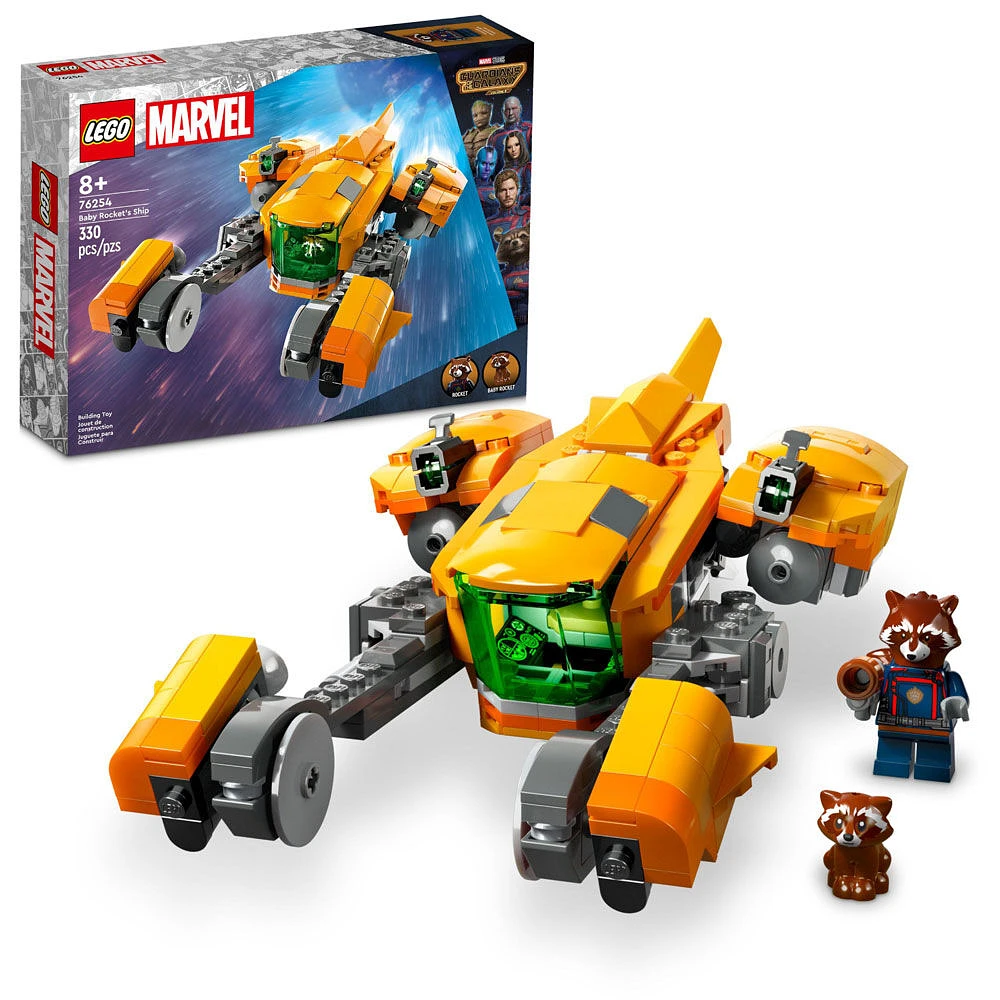 LEGO Marvel Le vaisseau de Baby Rocket 76254 Ensemble de jeu de construction (330 pièces)