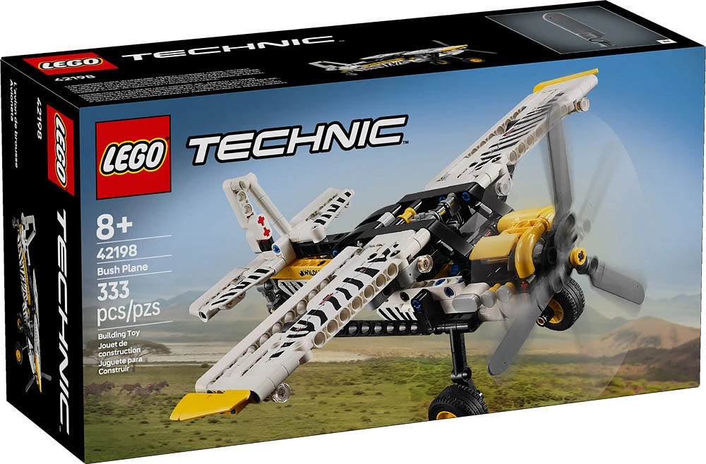 LEGO Technic L'avion de brousse, Modèle d'avion, Ensemble-cadeau de véhicule pour enfants 42198