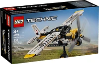 LEGO Technic Bush Plane Toy - Model Airplane Gift with Spinning Propeller, 4-Cylinder Piston Engine - 42198