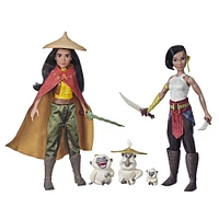 Disney, " Raya and the Last Dragon ", poupées Raya, Namaari et Ongis, avec vêtements et accessoires - Notre exclusivité
