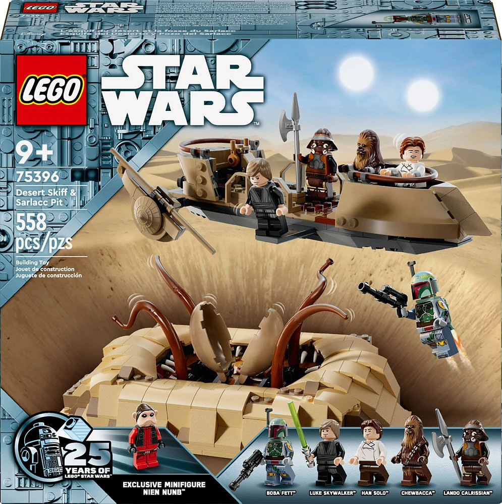 LEGO Star Wars: Return of the Jedi Desert Skiff & Sarlacc Pit, Collectible Toy with 6 Minifigures, 75396