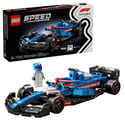 LEGO Speed Champions Visa Cash App RB VCARB 01 F1 Race Car Vehicle Kit and Driver Set 77246