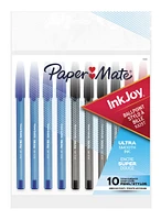 Paper Mate InkJoy 100ST Ballpoint Pens, Medium Point (1.0 mm), Assorted Colours, 10 Count