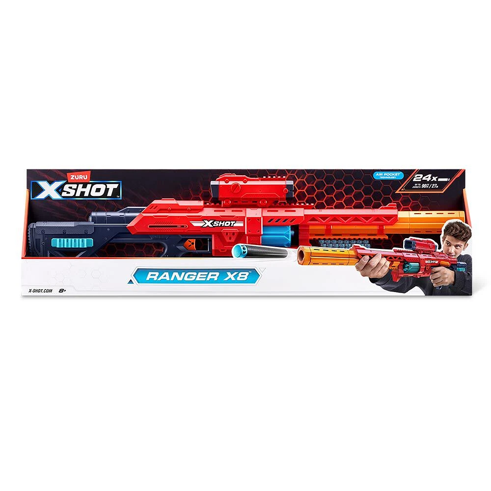 XSHOT Excel Ranger X8 Blaster (24 fléchettes)