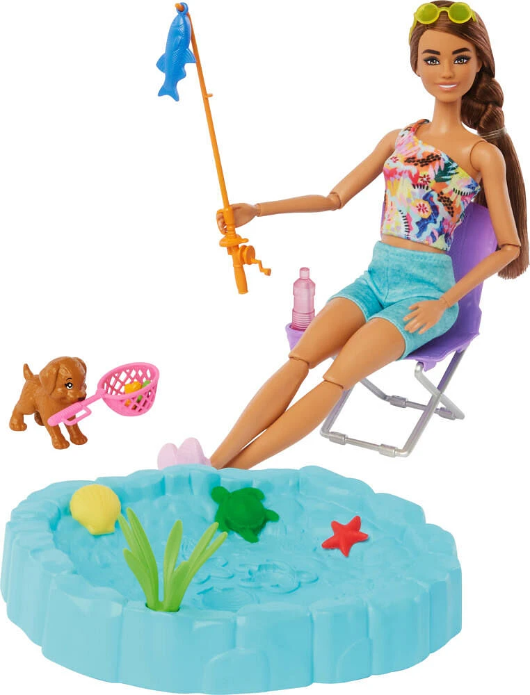 Barbie-Coffret Camping-Car de Rêve-avec plus de 60accessoires