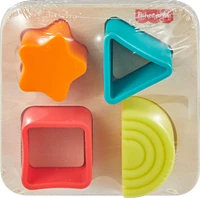 Fisher-Price Casse-tête en silicone et bois, tri, 5éléments