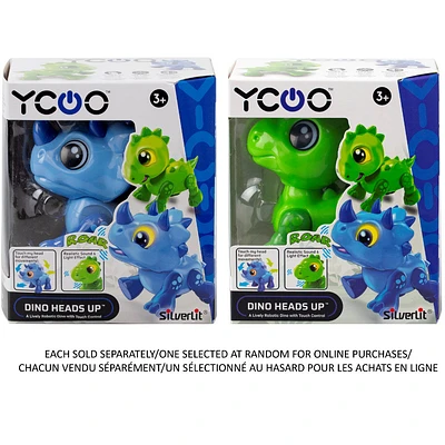 YCOO Dino Heads Up - Stegosaurus and Triceratops (One Selected At Random For Online Purchases)