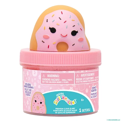 Original Squishmallows substance gluante nuage premium Dabria le donut, aromatisée au donut