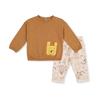 Winnie The Pooh Pant Set Brown 3/6M