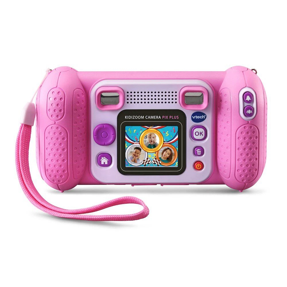 VTech KidiZoom Caméra Pix Plus - Rose - Bilingue anglaise/française