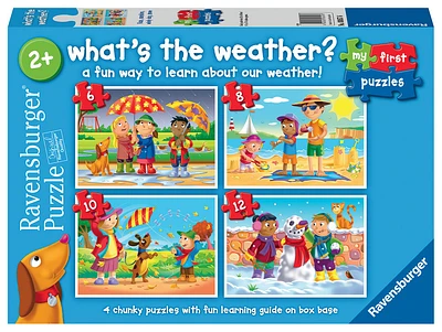 Ravensburger My First Puzzles, What's the Weather? (6, 8, 10 & 12 piece) Jigsaw Puzzles - English Edition