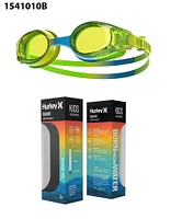 Lunettes de natation Hurley Waikiki, vert/bleu