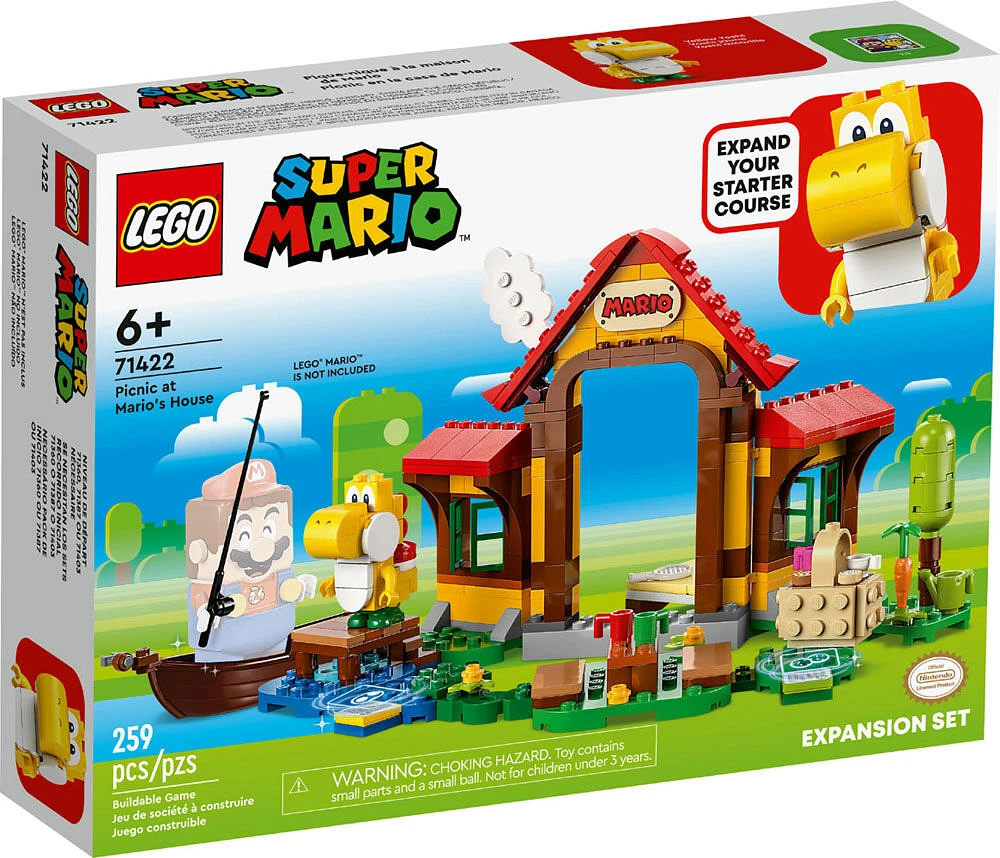 LEGO Super Mario Ensemble d'extension Pique-nique à la maison de Mario 71422 (259 pièces)