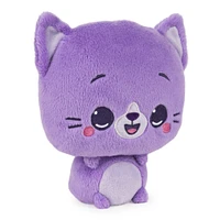 GUND Drops, Peggy Purrs, Animal en peluche tout doux et expressif premium, violet, 15,2 cm