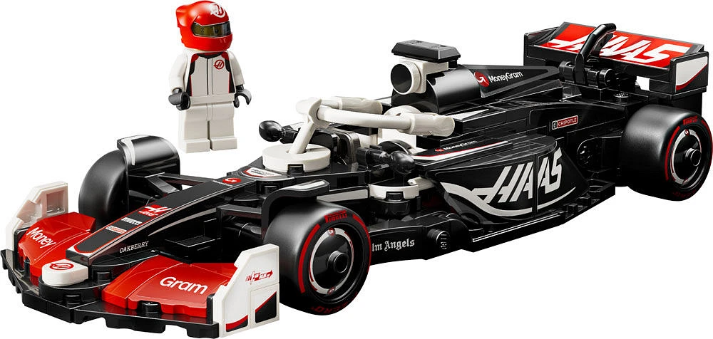 LEGO Speed Champions Voiture de course MoneyGram Haas F1 Team VF-24, Jouet de véhicule et pilote 77250