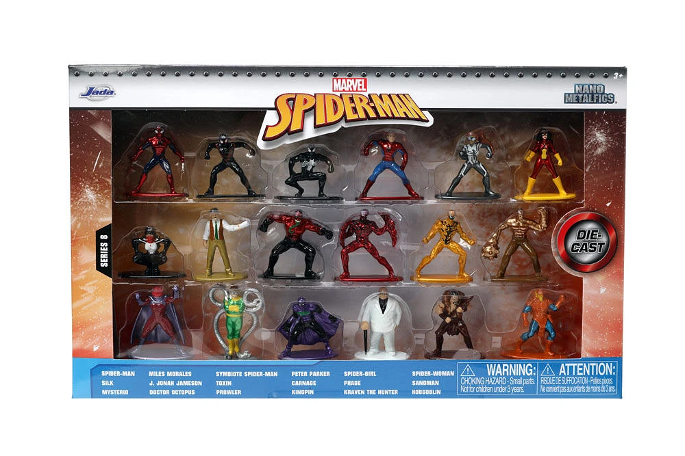 Marvel Spider-Man Metal Figs 18Pk Assortment