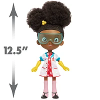 Ada Twist, Poupée de Scientifique Ada Twist Labo, Poupée Interactive de 31 cm (12,5 pouces) avec Accessoires de Labo de Recherche, Parle et Chante la Chanson "The Brainstorm Song"
