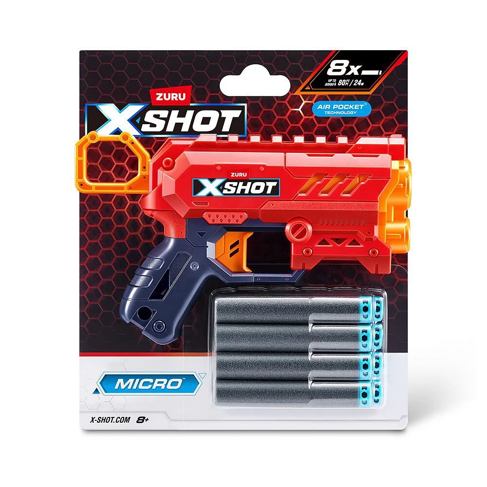 XSHOT Excel Micro 2.0 Blaster (8 Darts) by ZURU