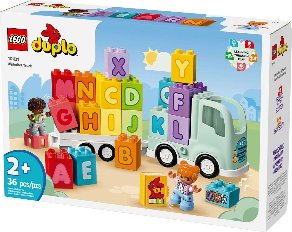 LEGO DUPLO Le camion alphabet; jeux pour enfants sur l'abc, jeux éducatifs 10421