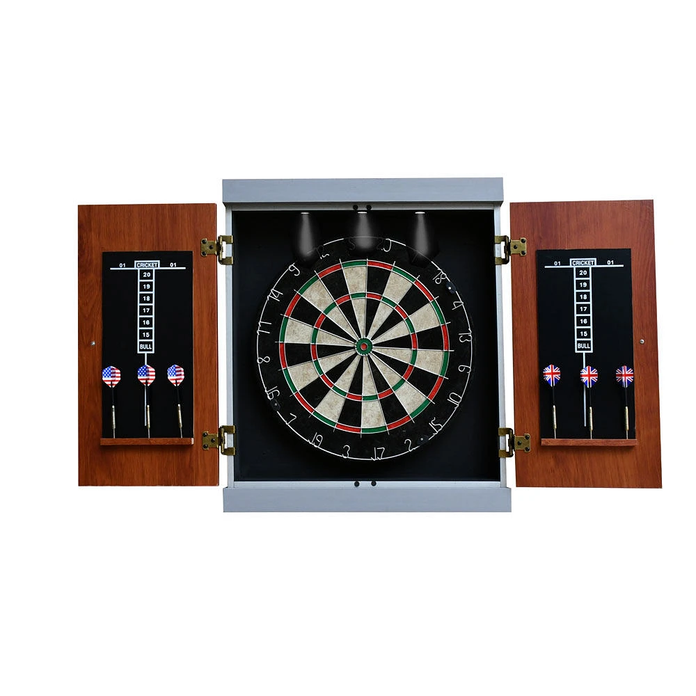 Geneva Dartboard and Cabinet Set