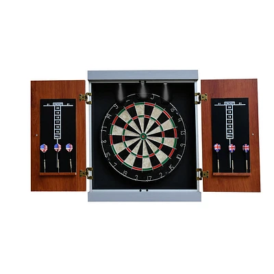 Geneva Dartboard and Cabinet Set