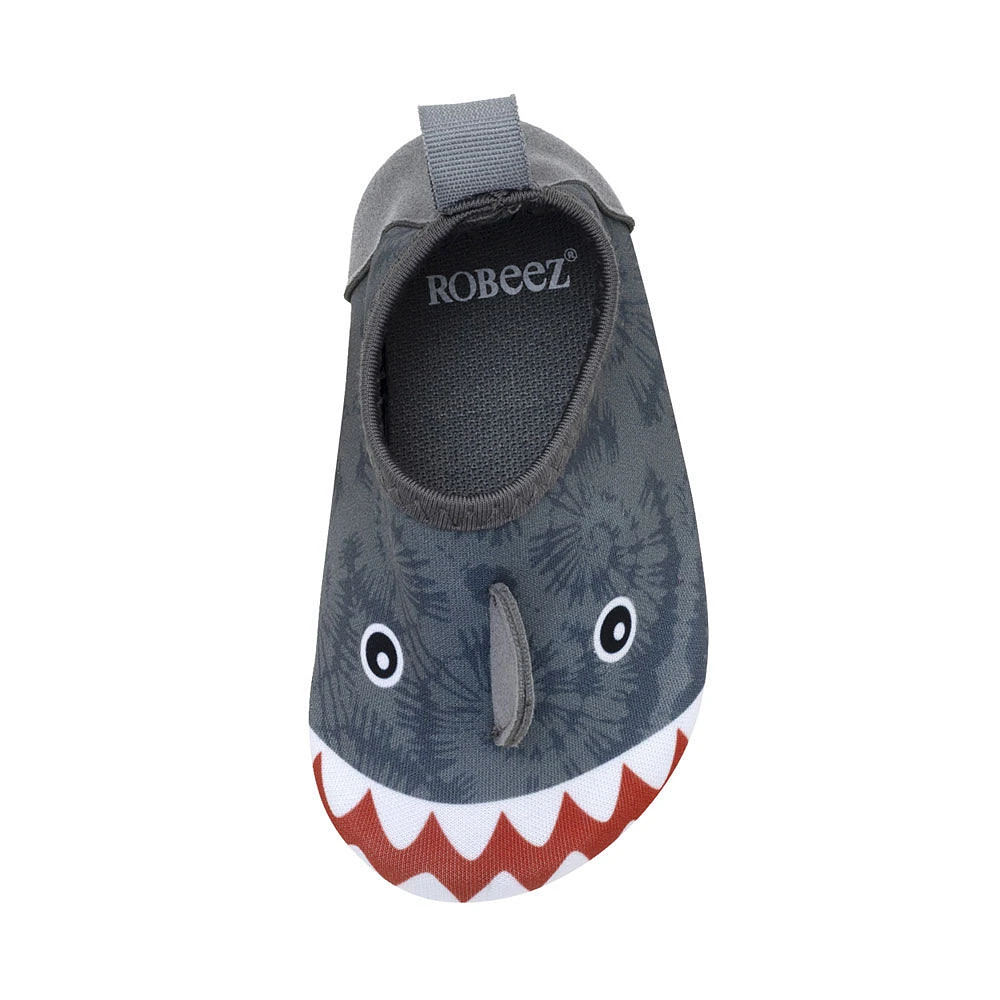 Robeez - Aqua Shoes - Shibori Shark - Grey - 7 (2Y)