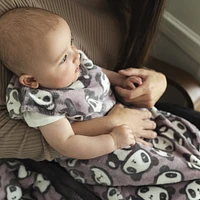 Perlimpinpin-Plush Sleep bag-PANDAS (1,5 TOG) - 0-6 months