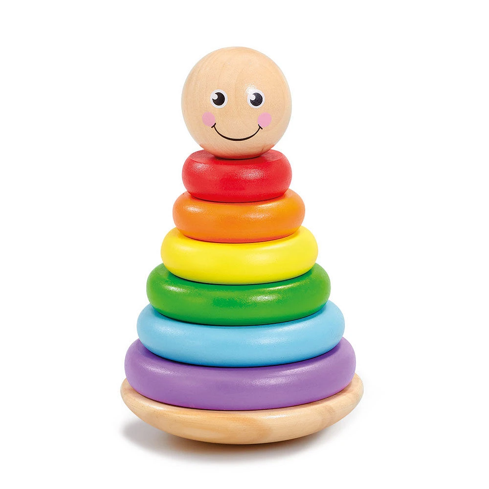 Woodlets Rainbow Stacking Rings - R Exclusive