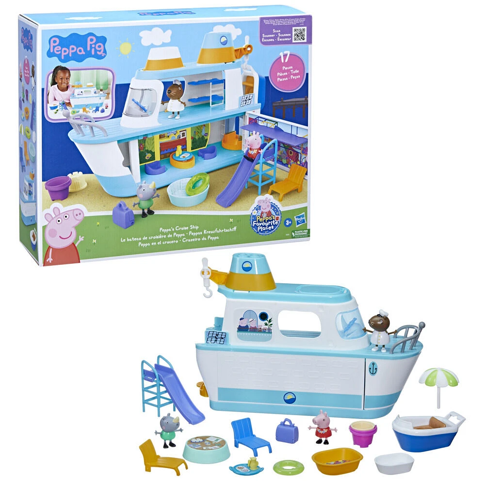 Peppa Pig, coffret de jeu Le bateau de croisière de Peppa