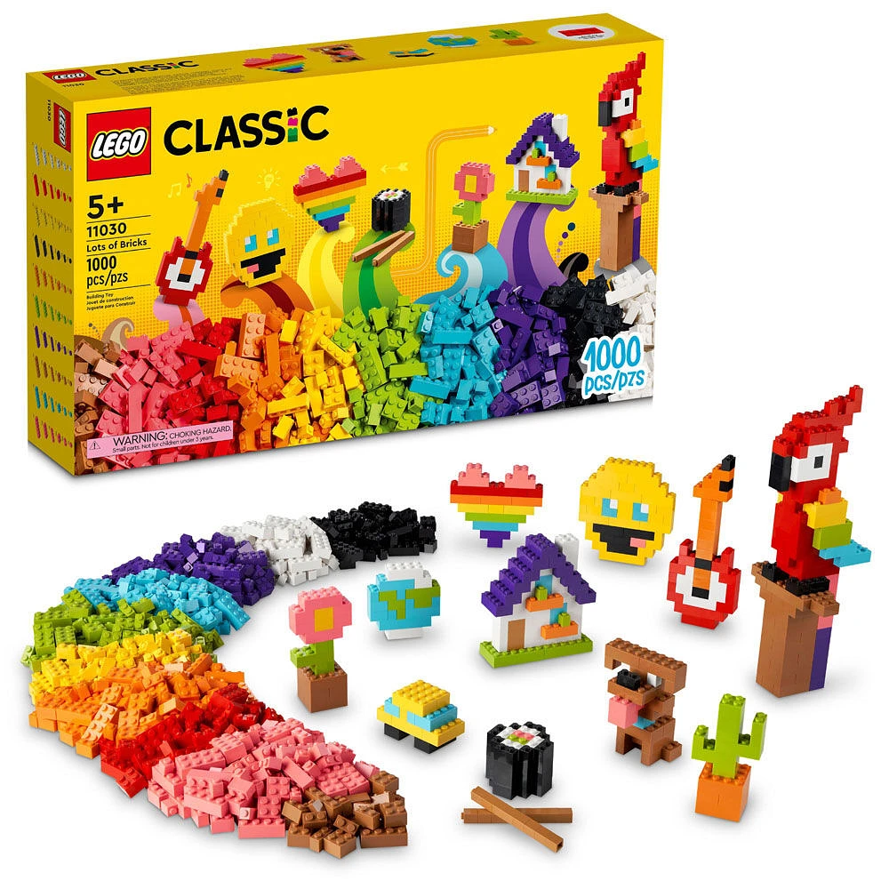 LEGO Classic Plein de briques; jeu de construction maison avec toute une palette de couleur 11030