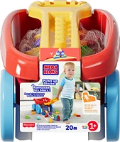 MEGA BLOKS-Wagon Ramasseur de Blocs First Builders