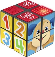 Fisher-Price Puppy's Activity Cube Baby Learning Toy with Lights and Music - French Version