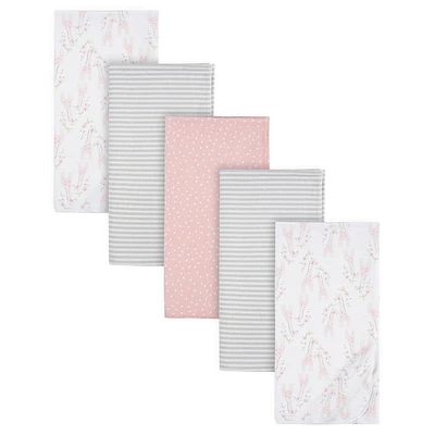 Gerber 5 Pack Flannel Receiving Blanket