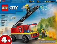 LEGO City Fire Ladder Truck Toddler Toy - Fire Truck Toy with 2 Firefighter Minifigures - 60463