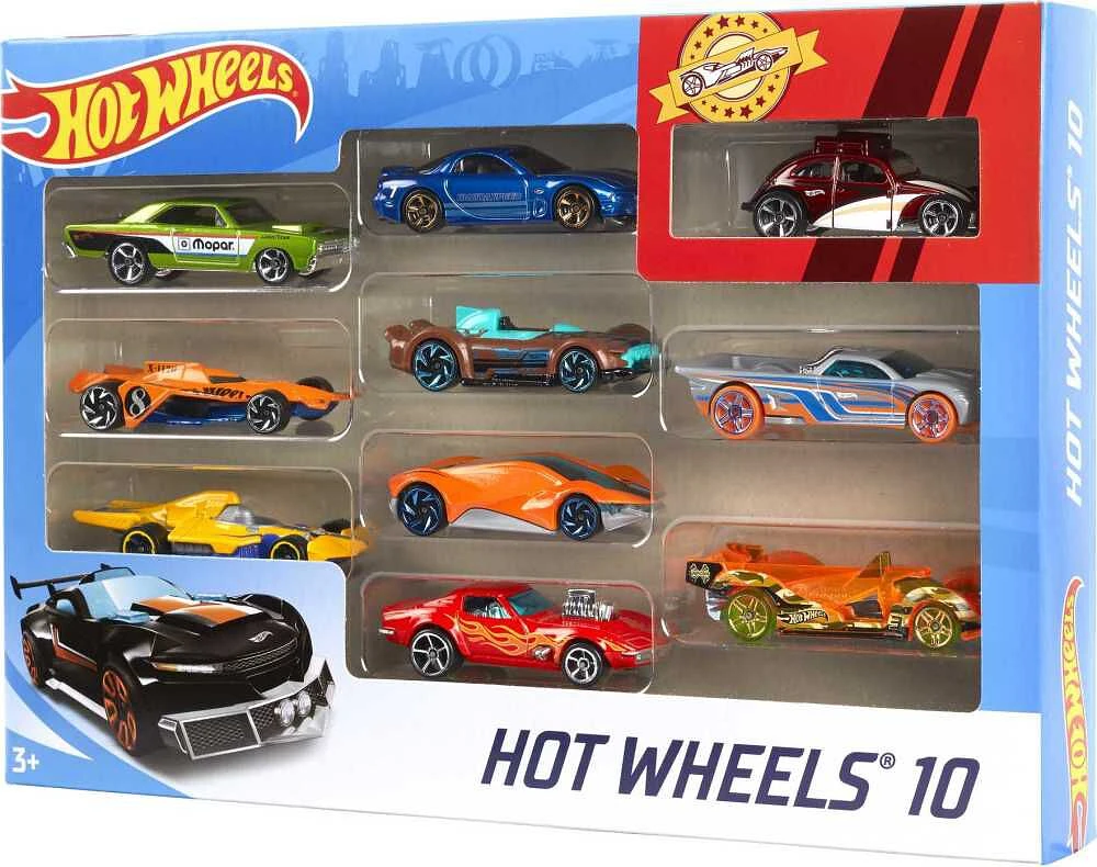 Hot Wheels - Coffret de 10 véhicules (Styles variées) - Notre Exclusivité