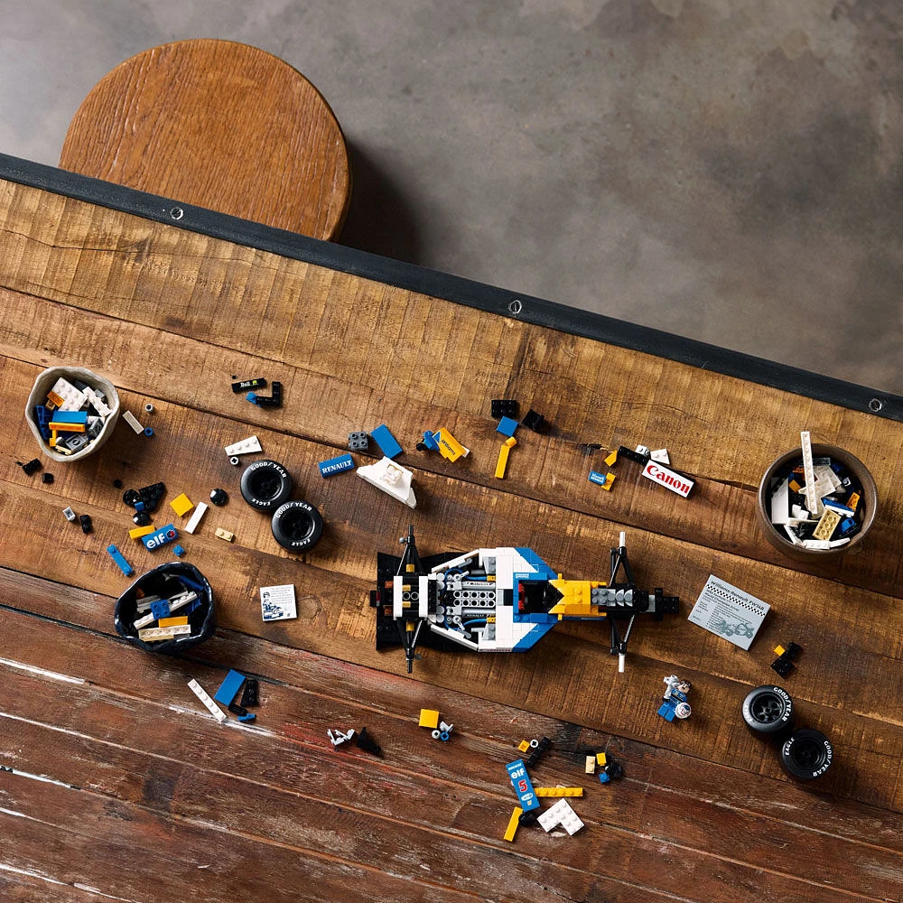 LEGO Icons Williams Racing FW14B et Nigel Mansell, Décoration pour le bureau et la maison, Modèle de voiture 10353