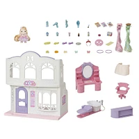 Calico Critters Pony's Stylish Hair Salon, Dollhouse Playset with Figure and Accessories