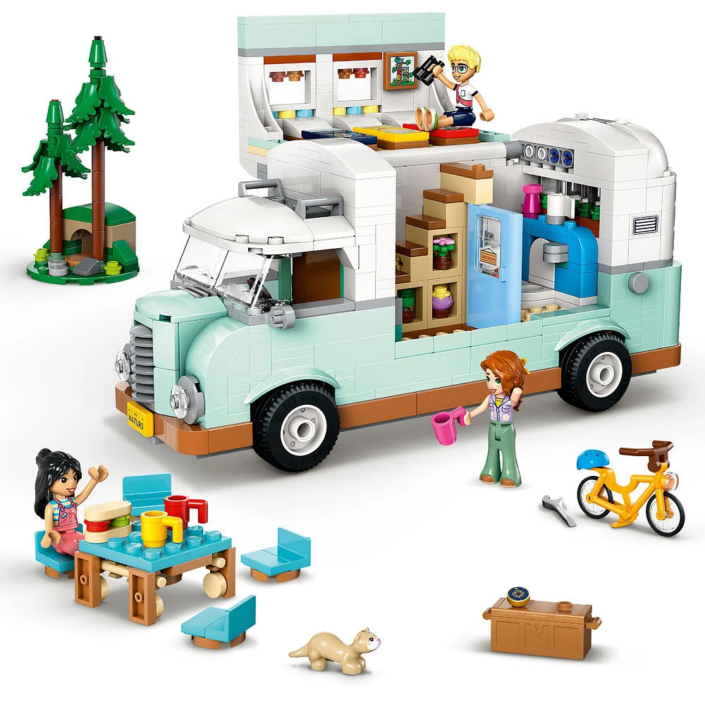 LEGO Friends Friendship Camper Van Adventure Toy Building Set - Pretend Play Set with 3 Minidolls - 42663