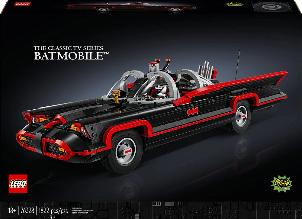 LEGO DC Batman: The Classic TV Series Batmobile Set, DC Gift for Adults, Classic Batmobile, 76328