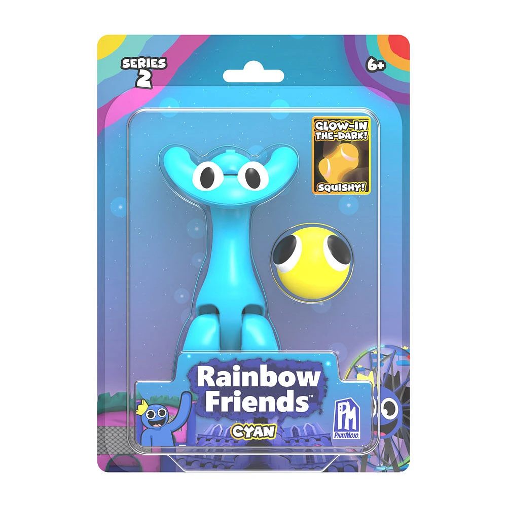 Rainbow Friends - Figurine - Cyan - Serie 2