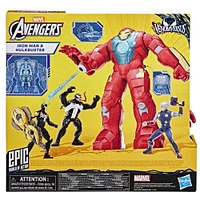 Marvel Avengers Epic World of Action VenomVersus, coffret de figurine Iron Man et armure Hulkbuster