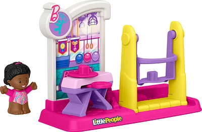 Fisher-Price Little People Barbie Gymnastics Playset for Toddlers & Preschool Kids, 1 Figure