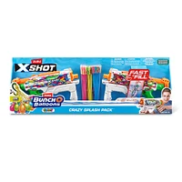 XSHOT Water Fast-Fill Skins Hyper load 2pk and 100 Crazy Bunch O Balloons By ZURU