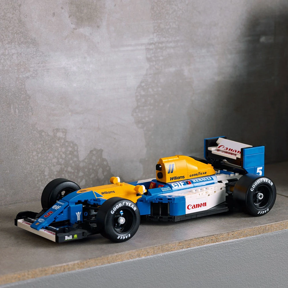 LEGO Icons Williams Racing FW14B & Nigel Mansell Home and Office Desk Decor Car Model Kit 10353